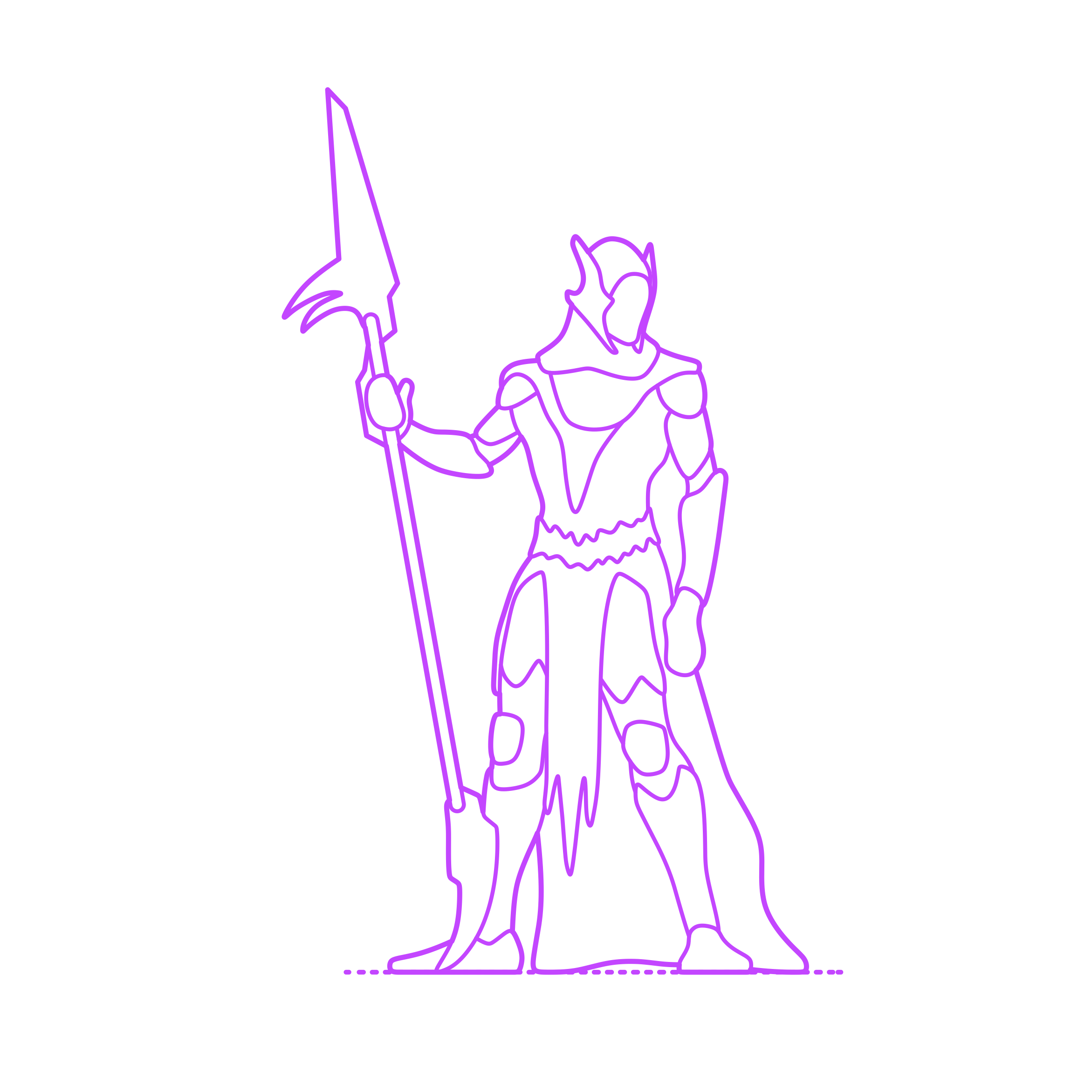 Pop Culture Marvel Comics Corvus Glaive Outline Svg File Free Vectors